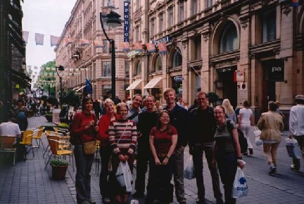 Photo of some DKS Group Members in Helsinki 2003