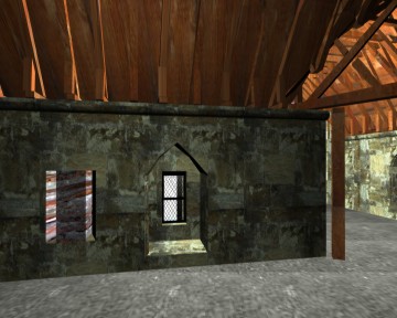 the model's fireplace