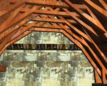the model's floriate moulding