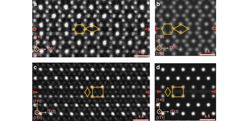 Experimental and theoretically predicted high-resolution electron microscopy images of the (110) antiphase boundary defect in magnetite