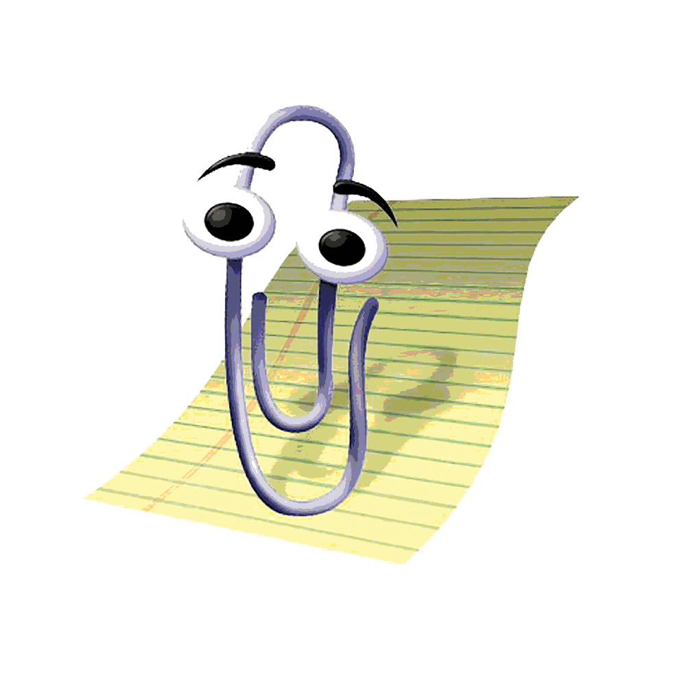 Clippy The Paperclip Transparent@pngkey.com