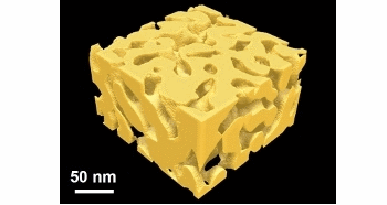 3D electron tomographic reconstruction of nanoporous gold