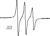 EPR spectra of low coverage Au nanoparticles